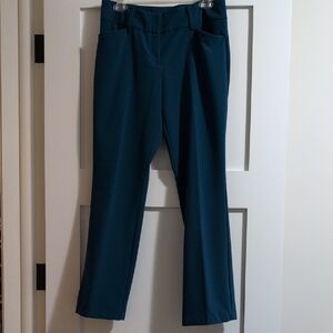 New York & Company Teal Boot Cut Pants